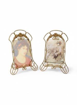 Antique Art Nouveau Pair of Photo Frames – Elegant Décor & History