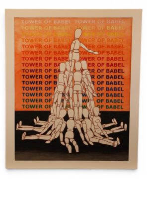 Derek Carruthers (1935–2021) – “Tower of Babel” – Original Watercolour, 2006