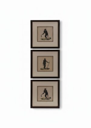 A Set of Three 19th Century French Natural History Lithographs: 'Le Gibbon' and Primates