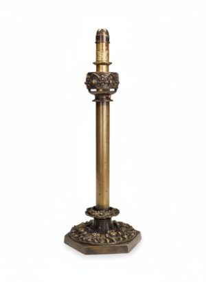 William IV Brass Patent Candlestick by Palmer & Co, London