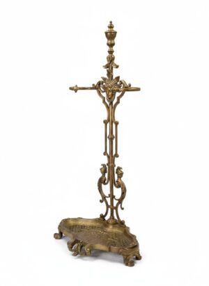 French Ormolu Fireside Stick Stand, Circa 1870