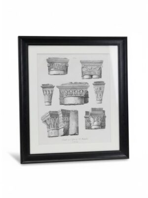 Architectural Lithograph Study: St. Hildebert, Gournay - Fragonard 1822 (Plate 105)