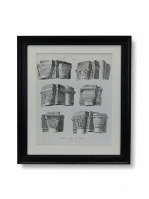 Architectural Lithograph Study: St. Hildebert, Gournay - Fragonard 1822 (Plate 106)