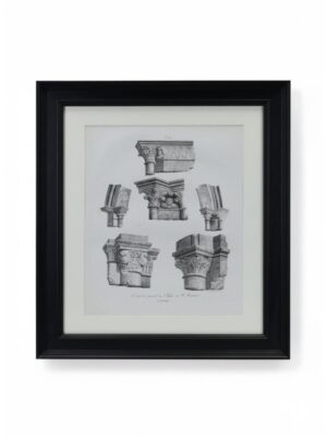 Architectural Lithograph Study: St. Hildebert, Gournay - Fragonard 1822 (Plate 108)