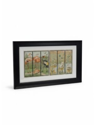 "The Avian Collection" — Pair of Victorian Mechanical Chromolithographs Emrik & Binger (c. 1890-1910)