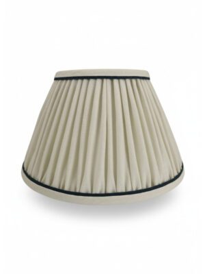 Medium Empire Lampshade – Ecru with Ink | Handmade in the UK