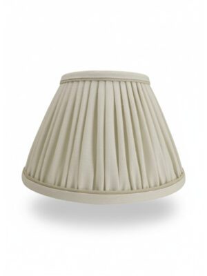 Small Empire Lampshade – Ecru with Stucco | Handmade in the UK