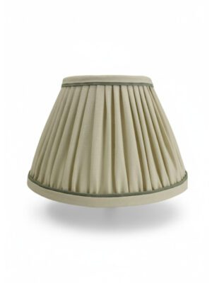 Small Empire Lampshade – Natural with Rosemary Trim | Handmade in the UK