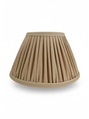Medium Empire Lampshade – Blush with Natural | Handmade in the UK