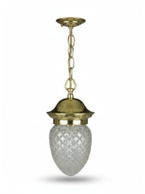 Antique Cut Glass Pendant Light