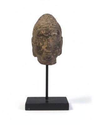A Stucco Buddha Head Fragment
