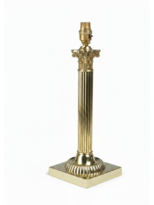 Antique Corinthian Column Table Lamp