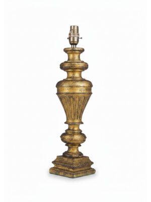 Antique Carved Giltwood Table Lamp