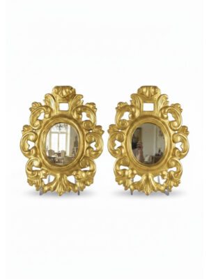 Antique Pair of Venetian Giltwood Wall Mirrors