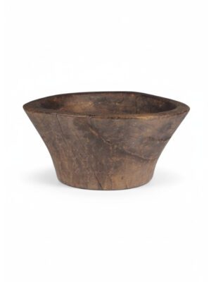 Antique Decorative Wooden Carved Friut Bowl