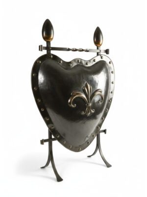 English Arts and Crafts Hammered Copper Firescreen