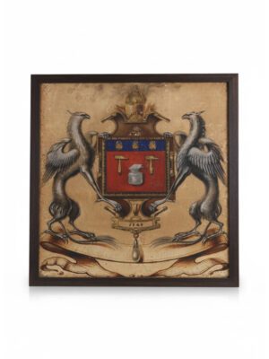 Original French Louis XV Coachbuilder’s Design for a Jeweller’s Trade Carriage, Dated 1769