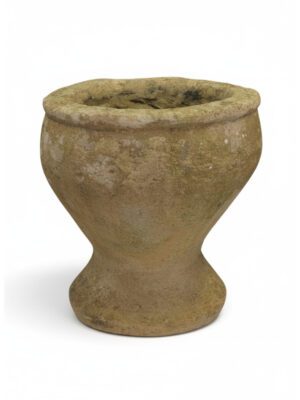 Early 18th Century Primitive Hand-Carved York Stone Garden Planter
