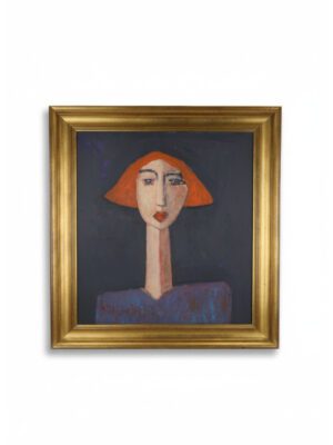 Harry Charles Tim Expressionist Acrylic Painting ‘Alice’ - Longhead Series, 2025