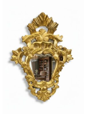 Elegant French Giltwood Rococo Wall Mirror