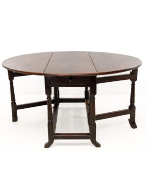 Charles II Oak Gate Leg Dining Table Circa 1680