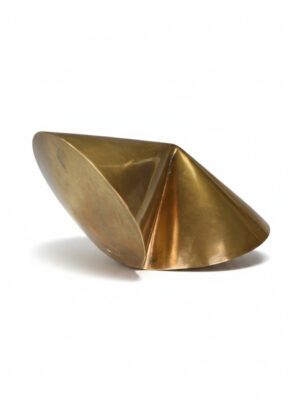 Mid-Century Modern British Abstract Bronze Sculpture by 'WD' – Dated 1966