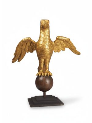 Antique Gilt Carved Eagle Lectern – Ornate Gothic Church Stand c.19th Century