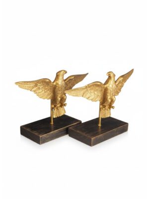 Pair of Decorative Gilt Eagle Stands – Home Interior Decor