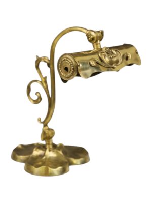 Art Nouveau Brass Piano or Desk Lamp, Circa 1900