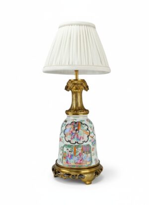19th Century Chinese Canton Famille Rose Porcelain Table Lamp
