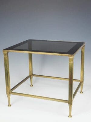Mid Century Brass Coffee / Side Table