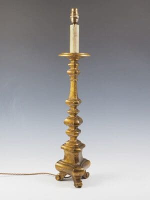 Antique Giltwood Table Lamp for sale at Shackleton Fox Antiques