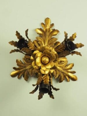 Banci Firenze Gilded Flush Italian Wall or Ceiling Light