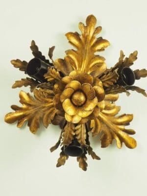 Banci Firenze Gilded Flush Italian Wall or Ceiling Light