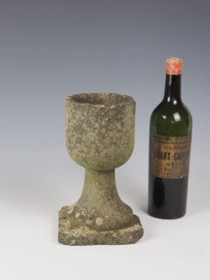 Antique Stone Garden Goblet
