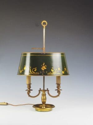 Antique French Bouillotte Table Lamp