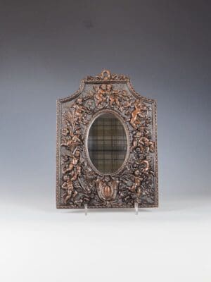 Antique Cherub Copper Wall Mirror