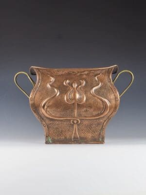 Art Nouveau Copper Planter / Jardinere / Fireside Bucket