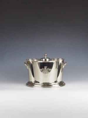 French Silver Plated Dual Wine Cooler Ice Bucket