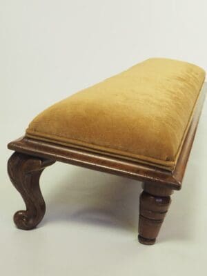 Fireside Antique Foot Rest | English Walnut Kneeling Stool