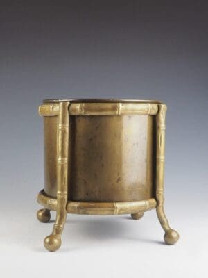 Vintage Brass and Bronze Planter by Maison Bagues