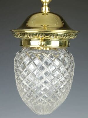 Antique Cut Glass Pendant Light