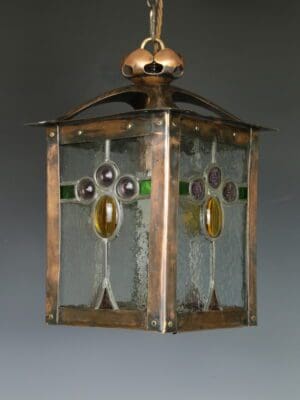 Arts and Crafts Copper Lantern