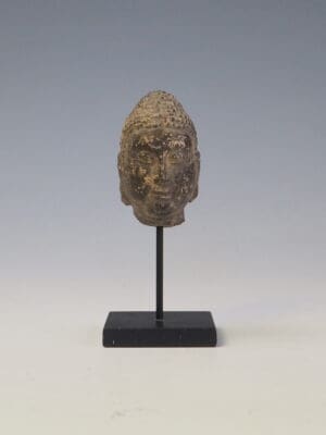 A Stucco Buddha Head Fragment