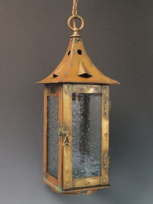 Original Arts and Crafts Brass Lantern | Circa 1900