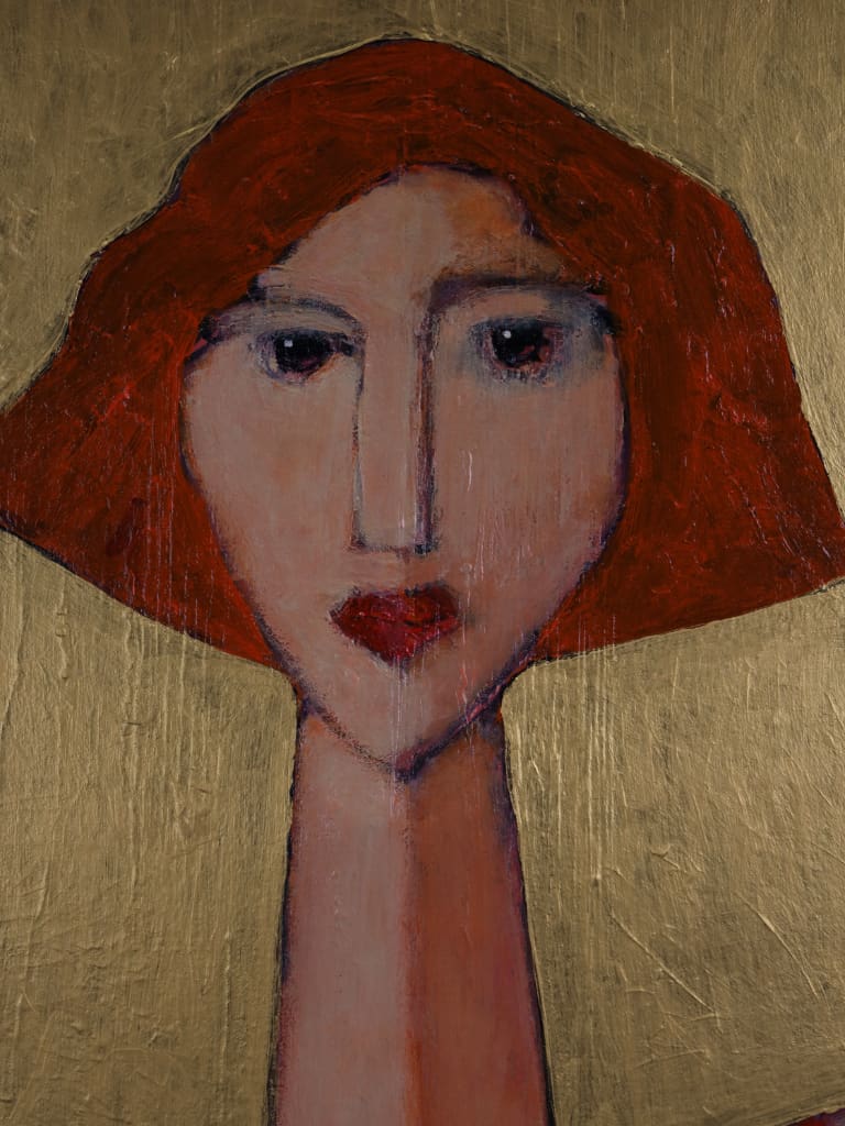 &ldquo;Ammie&rdquo; &ndash; A Masterful Modernist Portrait from the Longhead Series by Harry Charles Tim