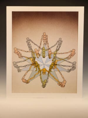 Derek Carruthers (1935–2021) 'Star' Original Watercolour, Signed and Dated May 1999