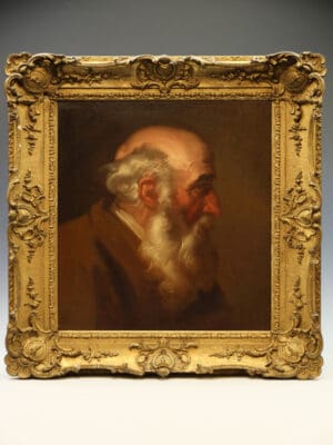Antique Oil Portrait of an Elderly Gentleman