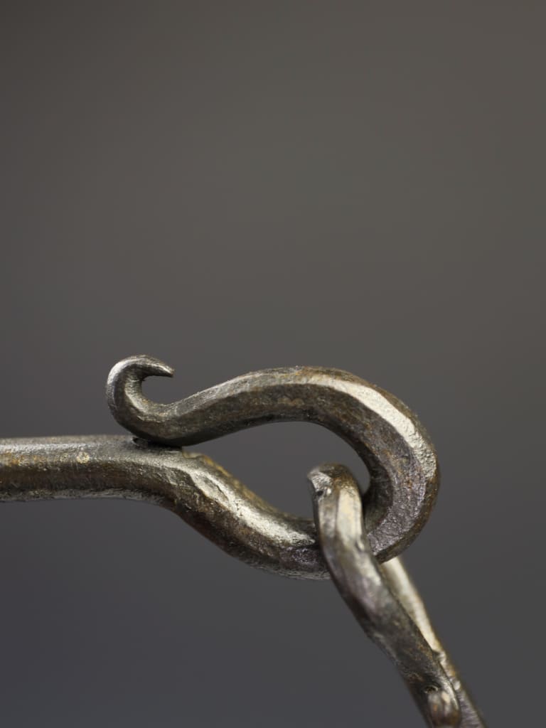 Late 19th Century Hand-Forged Wrought Iron Corona Chandelier