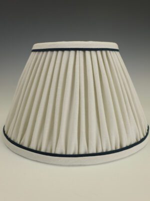 Medium Empire Lampshade – Ecru with Ink | Handmade in the UK